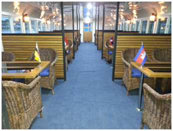 Easy Tables & Chairs in the Lower Deck