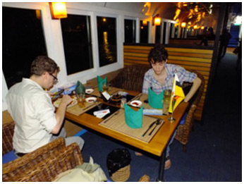 Dinner on the Lower Deck